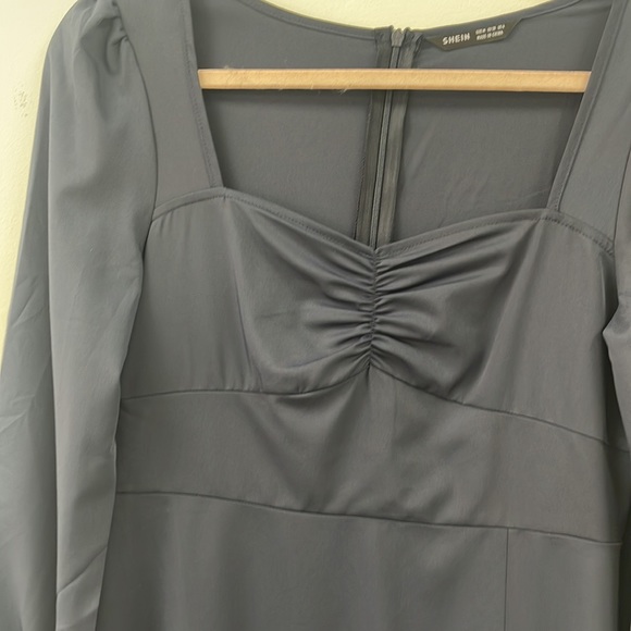 Navy Prairie Style Dress - Picture 4 of 7